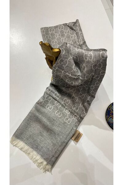 EB SCARF شال حريري من الصوف عالي الجودة ذو اتجاه واحد