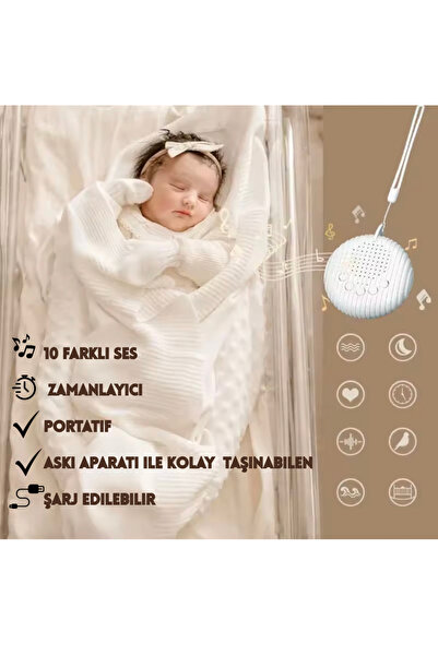 Yuvam Atölye Beyaz Gürültü Cihazı - 10 farklı ses- uyku yardımcısı