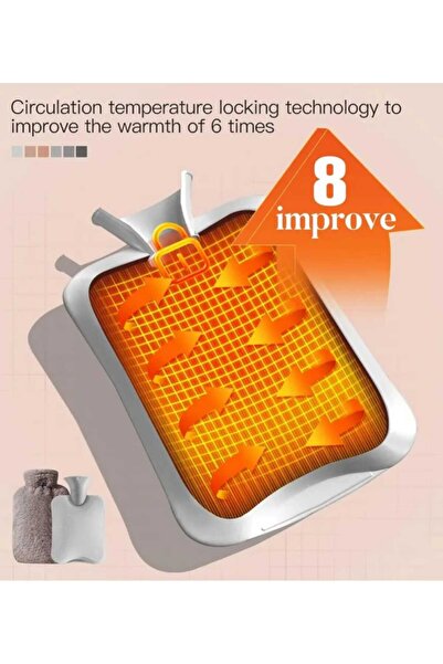 VEYA Rubber water bottle with cover for heat and cold therapy to relieve back and neck pain and menstrual pain.