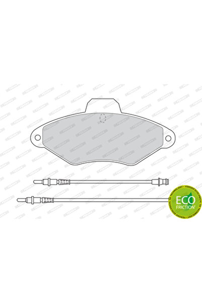 FERODO Brake Pad Set Disc Brake Citroen Xantia