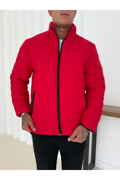 Gameyal 2 Pieces Men's Double Pocket Lined Puffer Coat Jacket