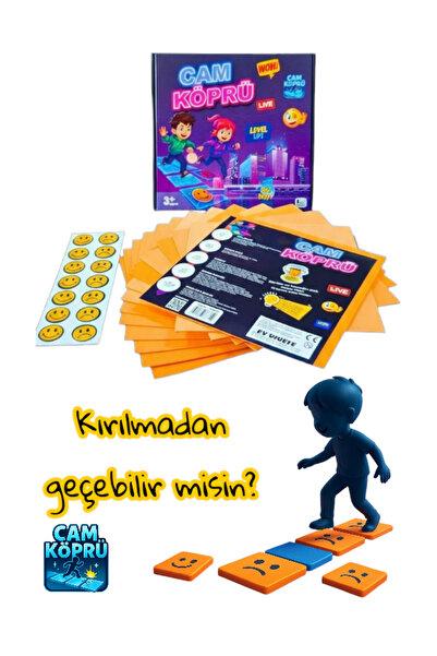 T POGO Cam Köprü Oyunu – Mıknatıslı Zeka ve Denge Oyunu | Eva Zeminli Eğitici...