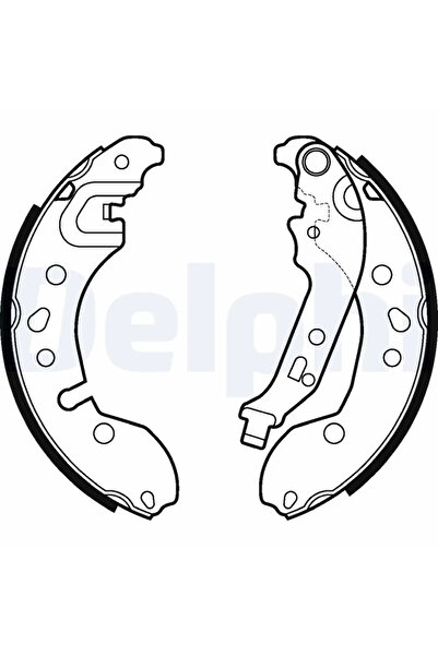 DELPHİ Set Saboti Frana Dacia Sandero Renault Clio 2/Twingo 2/Twingo 3