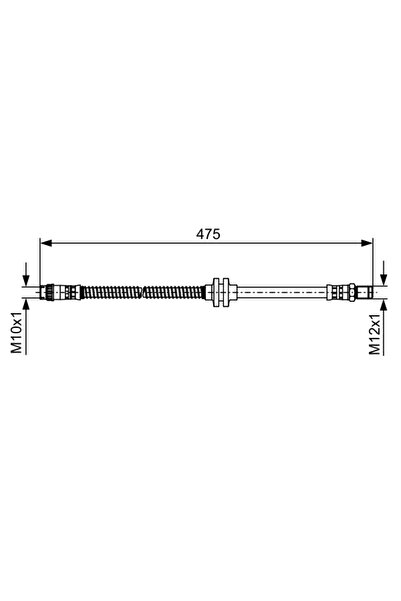 Bosch Furtun Frana Renault Megane 2/Scenic 2