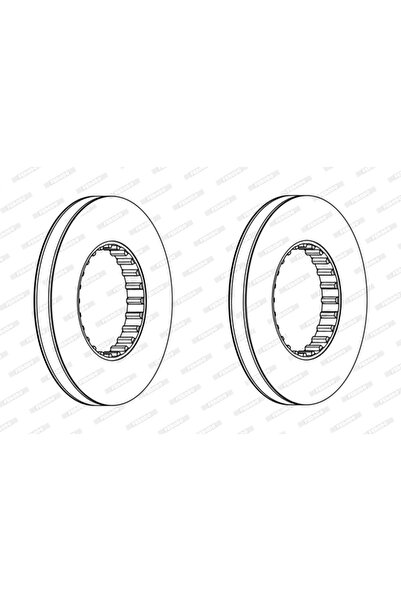 FERODO Brake Disc Volvo Fh/Fm