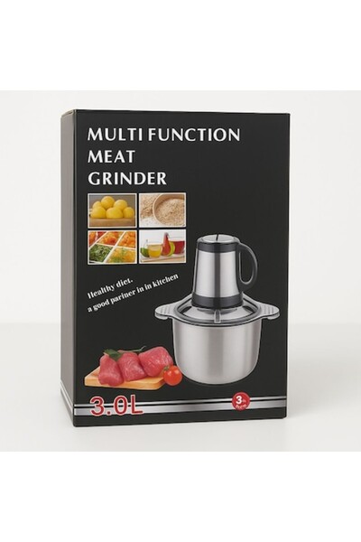 OEM Tocator Electric Multifunctional 3L, 2 Viteze, 4 Lame din Inox, 500W, pentru Carne, Legume si Fructe