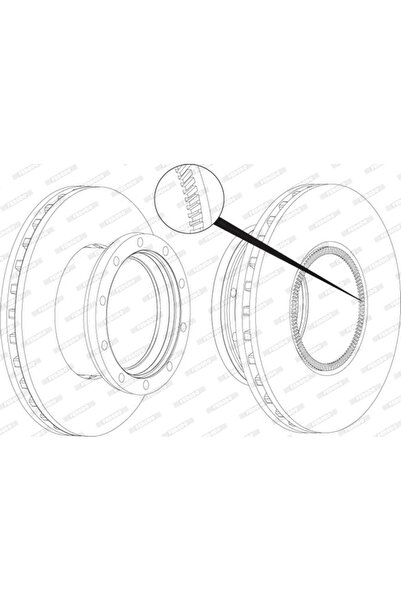 FERODO Disc Frana Volvo Fm