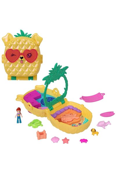 FABBA TOYS مجموعة ألعاب الشاطئ المصغرة JFV00 بولي أنياناس دوج