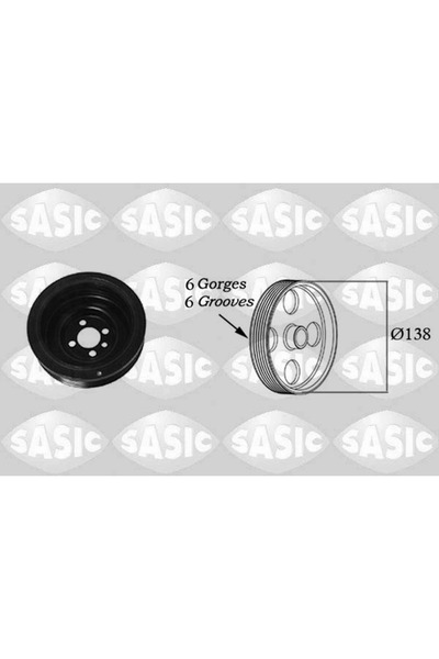 SASIC Crankshaft Belt Pulley Audi A1/A6 C7/Q5 Seat Alhambra/Ibiza 4 Sc/Leon 1...