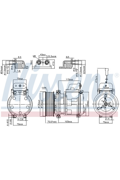 Nissens Compresor Climatizare Mercedes-Benz Actros/Zetros