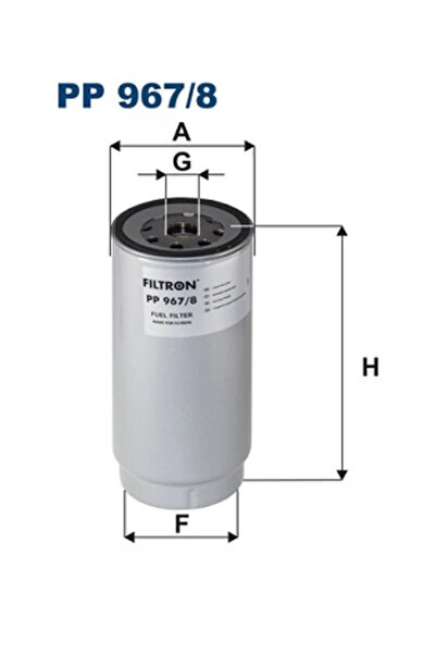 Filtron Filtru Combustibil Mercedes-benz Integro (o 550) 2013-2018 Diesel