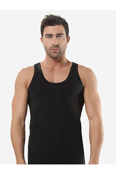 NightLove Öztaş Men's Tank Top Black 1032-A