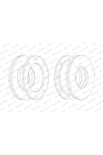 FERODO Disc Frana Iveco Eurocargo 1-3/Eurofire 1/Eurofire 2