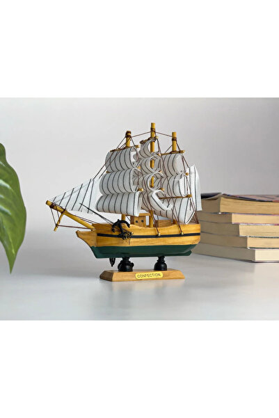 stfast st El Yapımı Ahşap Yelkenli Gemi Gulet Maket Dekoratif Hediyelik Ofis ...