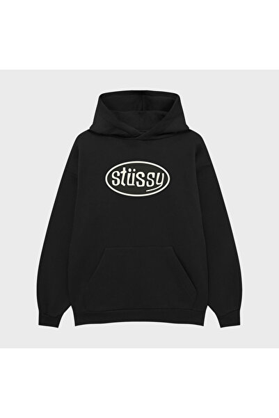 TRAGEDY سويت شيرت هوديي مطبوع عليه شعار Stussy Pit للجنسين مكون من 3 خيوط