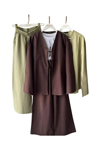 Çağlam moda Kimono plazzo takim