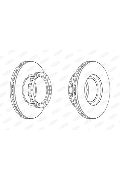 BERAL Disc Frana Iveco Eurocargo 1-3/Eurotech Mp/Eurotech Mt