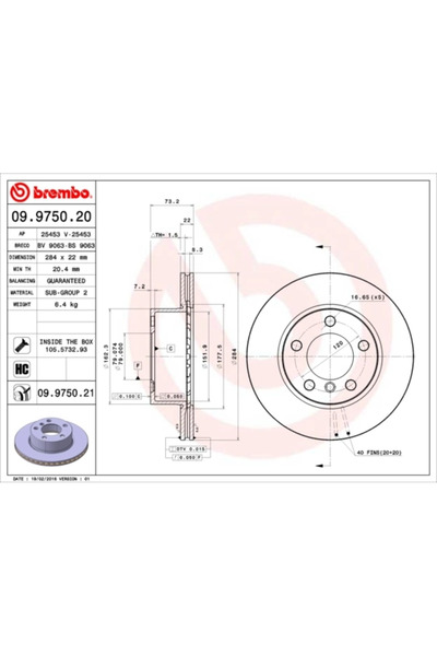 Brembo Disc Frana Bmw 1/2