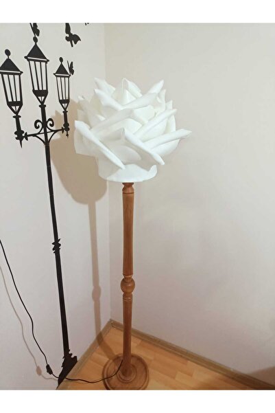 Rose bloome Eva gül lambader başlığı beyaz