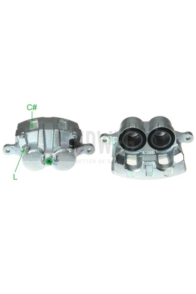 BUDWEG CALIPER Etrier Frana Axa Fata Stanga Hyundai H-1 Cargo/H-1 Travel