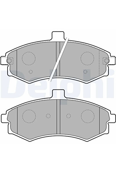 DELPHİ Комплект накладки за дискови спирачки Hyundai Elantra 3/Matrix Hyundai...