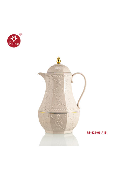 Rose Classic pattern tea and coffee thermos set consisting of 2 rose thermoses, 624 capacity (600 ml) coffee and (600 ml) tea