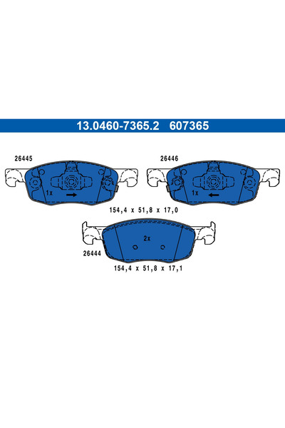 Ate Set Placute Frana Frana Disc Mazda 2 Toyota Yaris