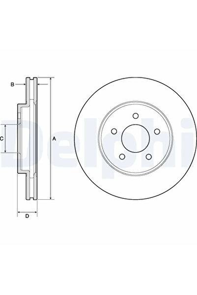 DELPHİ Дискови спирачки Ford Maverick Ford Usa Escape