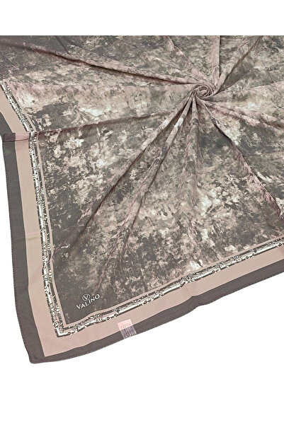 mim eşarp Valino Cloud Patterned Chiffon Scarf – 90X90 cm