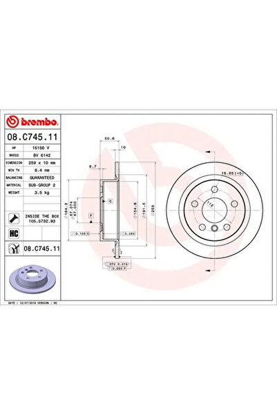 Brembo Disc Frana Mini Mini