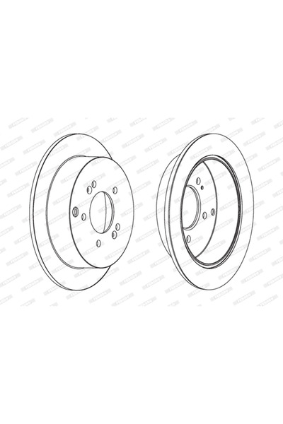 FERODO Disc Frana Hyundai Santa Fe 1/Trajet/Tucson Kia Sportage 2/Sportage 3