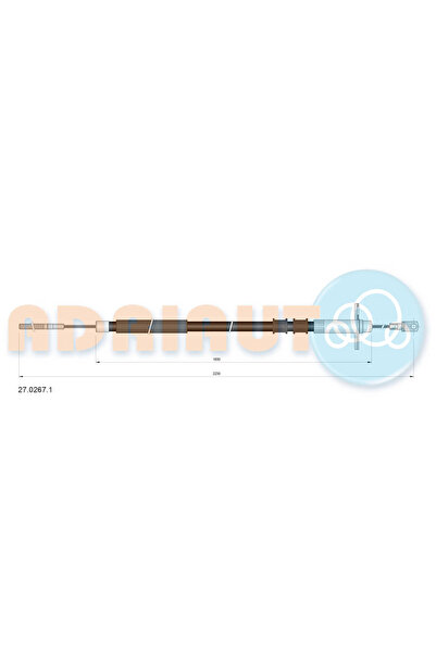 Adriauto Cablu Frana De Parcare Spate Stanga Mercedes-Benz G-Class