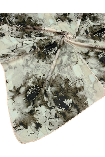 mim eşarp Φουλάρι από σιφόν με σχέδιο λουλουδιών Valino – 90x90 cm