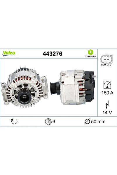 VALEO Generator / Alternator Mercedes-Benz C-Class/Clk/Cls Mercedes-Benz (Bbd...