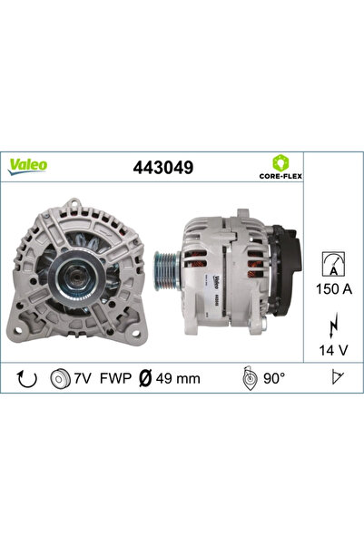 VALEO Generator / Alternator Renault Laguna 2/Megane 2/Megane 3