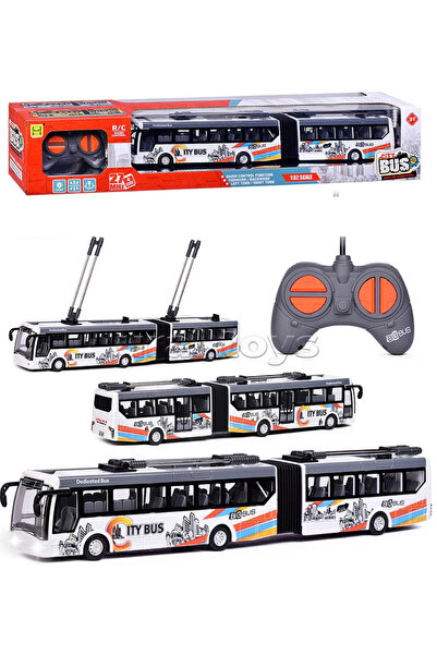 SCOWETTO Şarjlı Uzaktan Kumandalı Full Fonksiyon Körüklü Oyuncak Otobüs 38 cm