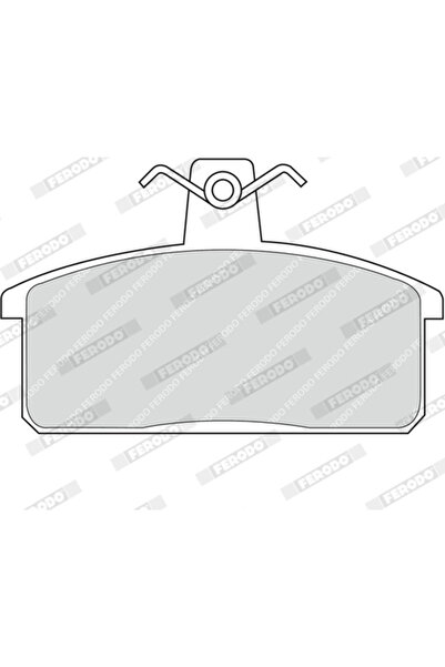 FERODO Brake Pad Set Disc Brake Santana PS10/Anibal Off-Road Vehicle, Open Su...