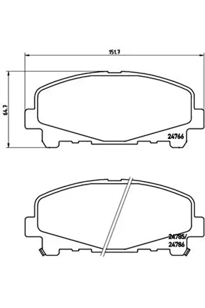 Brembo Комплект накладки за дискови спирачки Acura Tlx Acura (GAC) Tlx-L