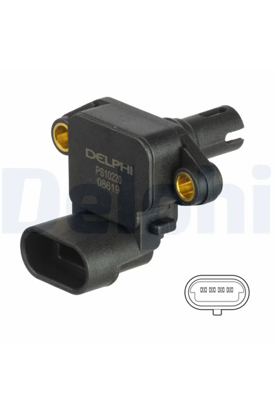 DELPHİ Сензор за налягане на турбото за Rover 75