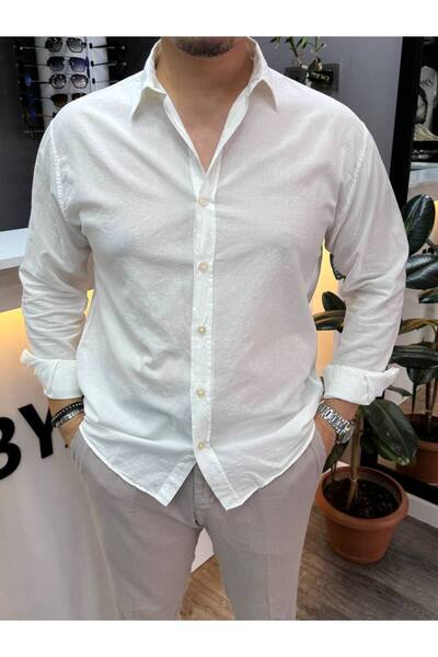 BYATA MENS STYLE Men's Linen Shirt