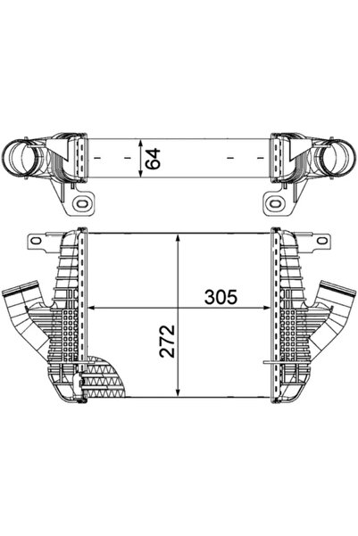 MAHLE Compresor intercooler Nissan Cabstar Renault Trucks Maxity