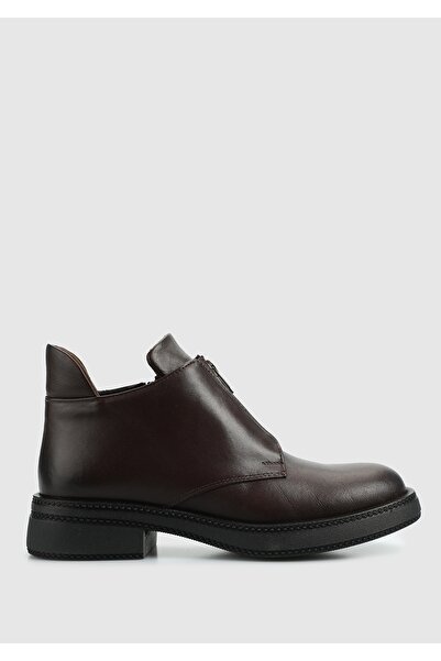 Provoq Καφέ Δερμάτινες Γυναικείες Μπότες