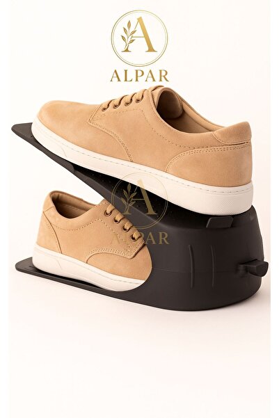 ALPAR 7 Pieces Anthracite Shoe Rack Space Saving Odorless Modern Shoe Organizer Shoe Stand