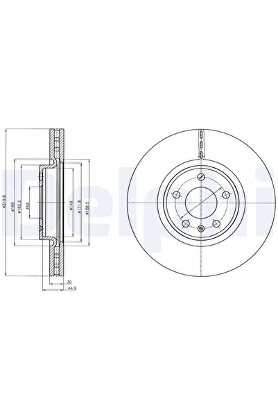 DELPHİ Disc Frana Audi A4 Allroad B8/A4 B8/A5