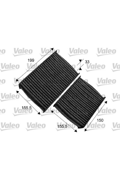 VALEO Filtru Aer Habitaclu Citroen C3 2/DS3 Peugeot 207/208 1