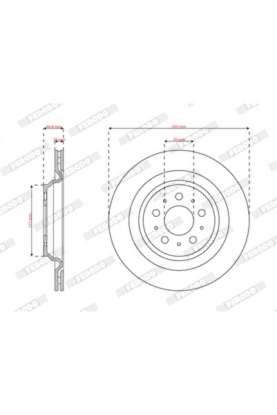 FERODO Tesla Model 3 Brake Disc