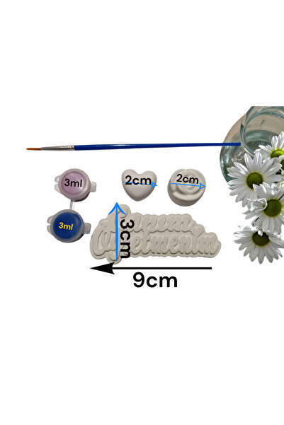 Mark 10 adet Canım Öğretmenim Taş Tozu Boyama Seti – Öğretmenler Günü Hediyesi