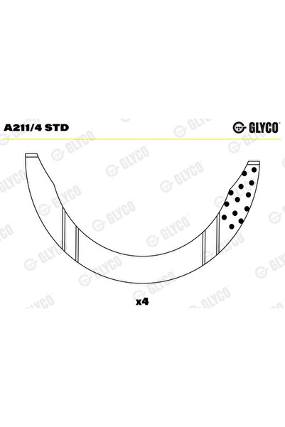 GLYCO Saiba Distantier Arbore Cotit Aro 240-244 Ford Granada 2/Granada Turnie...