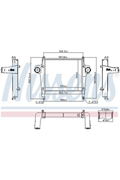 Nissens Intercooler Compresor Daf Cf/Lf/Xb