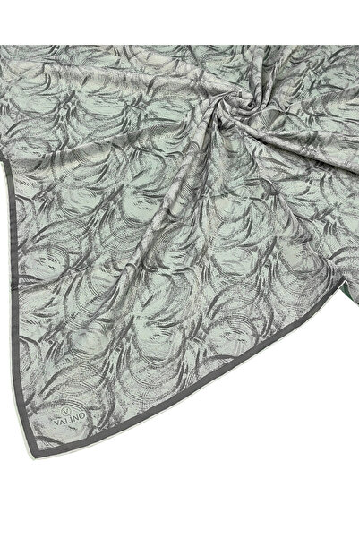 mim eşarp وشاح شيفون منقوش من فالينو – 90×90 سم